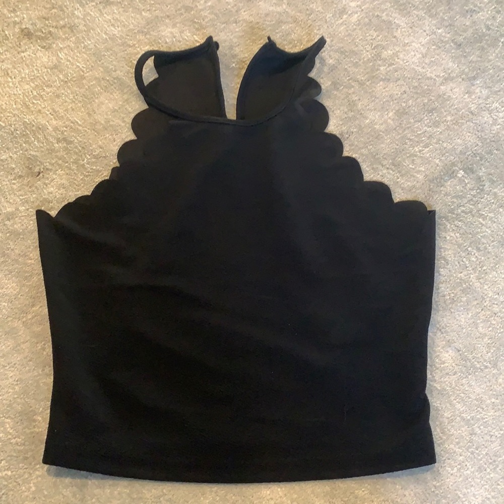 Black tank top